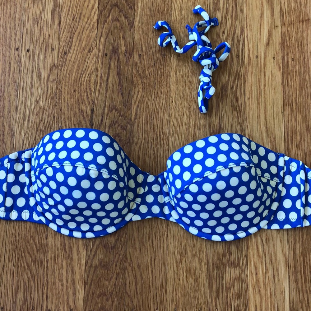 J. Crew bikini top with removable straps